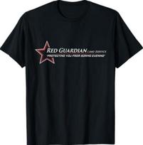 Marvel Studios Thunderbolts Red Guardian Limo Service Logo T-Shirt S įvairiaspalvis