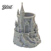 Magic Castle Decor Shape Pen Holder 3D Printed Desk Organizer for Pens pilka