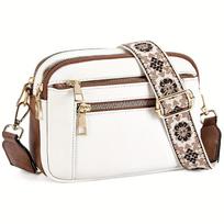 Fashion square women's cross-body bag large capacity PU multi-functional casual shoulder bag balta