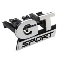 Hot ABS New GT SPORT Logo Car Styling Front Hood Grille Badge Emblem Sticker For Volkswagen VW Polo Golf 5 Passat B5 Touran Bora KC2