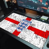 England Football Mouse Pad Large Gaming Table Cushion Non-slip Laptop Tablet Big Mousepad XXL Mat Mini PC Playmat With Lock edge_XIA 30cmx60cm(11.8x23.6inch) gray