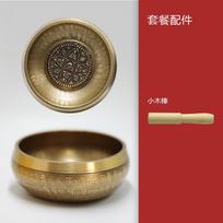 Nepal Handmade Buddha Sound Bowl Yoga Meditation Bowl Xizang Singing Bowl Bronze Buddha Sound  12CM black
