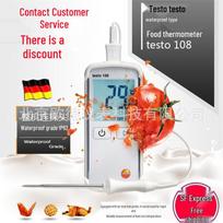 Testo 108/108-2 Food Thermometer - Handheld, High-Precision Digital Display, Separate Probe 06021080