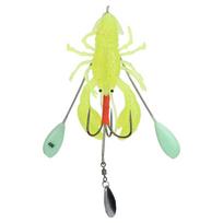 PVC Artificial Lobster Lure 11.2cm 102g Fishing Lure Bait Deep Sea Trolling Bait  For Trout geltona