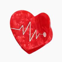 Color Blocking Pill Heart Medical Series Grab Clip Cartoon Back Of The Head Ponytail Half Tie Hair High-End Shark Clip A4