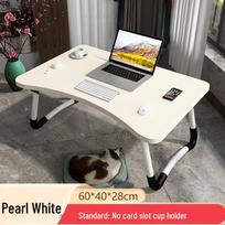 Folding Laptop Bed Desk 60x40x28cm white