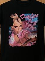 Dua Lipa - “Future Nostalgia Tour” - 2022 Black Shirt - 2 Sided - No Tag L gray