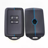 silicone for dacia Duster logan 3 jogger sandero for Renault Clio 5 Megane 4 Zoe Kadjar Captur Arkana Koleos car key case cover mėlyna