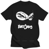 Men's Oversized tshirts top FANTOMAS Logo Mr.Bungle Avant Garde Metal Band Short Sleeve Black T-Shirt Cotton brand T Shirts S įvairiaspalvis
