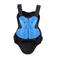 Adults Motorcycle Motocross Riding Armor PE Hard Shell Shock Resistant Chest Spine Protection Off road Armor Vest S mėlyna