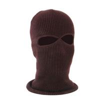 Scarf Mask Balaclava Skullies 2 Holes Knitted Hats Full Face Cover Men Beanies Hat Women Winter Cap kava