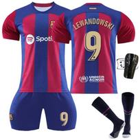 2024/25 FC Barcelona Home Jersey Set 9 Lewandowski Fan Version Adult Youth #16 mėlyna