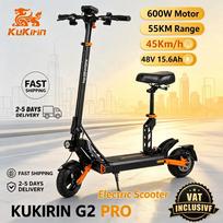 2026EU Warehouse KUKIRIN G2 PRO Adult Electric Scooter 600W Motor 48V 15.6AH Battery Max Speed 50KM/H 55KM Range Foldable Kick