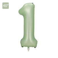 40 Inch Olive Green Number 0-9 Balloons Helium Foil Digital Balloon for Birthday Anniversary Party Decoration KTY
