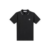 Stone Island Ss23 Striped Trim Polo Shirt Men tops Black 10152SC18-A0029 M black