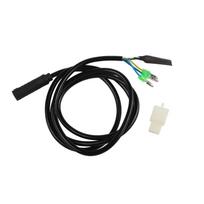 For Bafang Motor Extension Cable Wheel Engine Rubber Copper wire Riding 65CM black