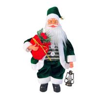 13 inch Santa Claus Santa Christmas Doll Collectible Ornaments Standing Figurine Christmas Figurine for Holiday Home Festival žalia