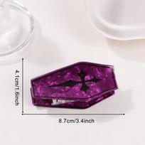 Gothic Wizard Sword Pattern Hair Clip,Secure Fixation for Halloween Parties & Costume Events, Unique Dark Night Hair Accessories