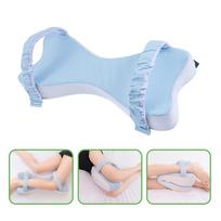 Orthopedic Side Sleepers Knee Pillow With Breathable Cotton Cover Multiple Position Support for Office Travel Pregnancy šviesiai pilka spalva