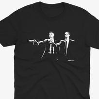 Benjamin Sesko & Xavi Simmons Pulp Fiction Style T Shirt | RB Leipzig T Shirt | RB Leipzig Gift | German Football | Bundesliga 4XL gray