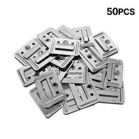 50/100 vnt. Bambuko pluošto plokštės sagtis integruotai sienų plokštei Nerūdijančio plieno jungtis Baldų techninė įranga Spaustuvas 50PCS