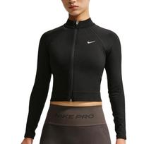 Nike Pro AS W NP DF SMLS FZ MIDLAYER WT Stand Collar Zip Print Raglan Sleeve Jacket Women jackets IV1469-010 XL black