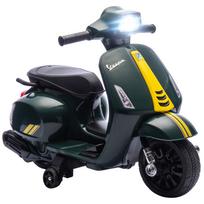 Elektrinis motociklas vaikams 6 V, elektrinis automobilis vaikams su papildomais ratukais, 2-4 metai, 71 x 37 x 52 cm, tamsiai žalias 71 x 37 x 52 cm