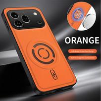 For Honor 600 Pro Case Stylish Tech Textured Magnetic Leather Skin-Friendly Drop-Proof Cover For Honor600 Pro Funda Honor 600 oranžinė