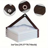 Clear tarps with grommets-Clear tarpaulin for outdoor gardens, greenhouse plant protection, patio, roof, porch and chicken house