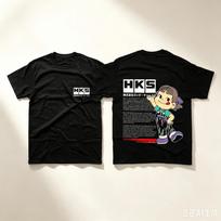 HKS TShirt Car Enthusiasts Drifting Drag JDM Unisexs and Unisexs Same Round Neck Cotton Tshirt Motorcycle Street Tshirt 2026 L