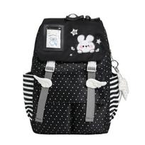 Schoolbag Korean cute polka dot girl backpack ultra-light student schoolbag commuting niche design sense backpack high value mėlyna