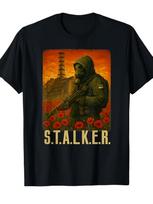 Stalker Game 2 Abnormal Chernobyl Radiation Adaptive T-Shirt Post-apocalyptic Video Game T-shirt Featuring Chernobyl Radiation XS brown