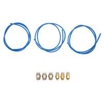 3Pcs PTFE Tube High Compatibility Simple Convenient Bowden Tube Kit for 1.75mm Filament blue