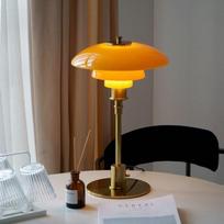 Oeny Bedside Glass Table Lamp gray