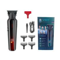 VGR Hair Trimmer Professional Hair Clipper Rechargeable Clipper Adjustable Hair Cutting Machine for Men Home Razor Shaver V-930 Safe and Skin-friendly raudona
