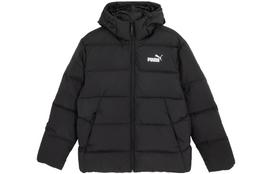 PUMA Down Jackets Men's Black Hooded Moderate Puffer Jacket 672411-01 XXL black