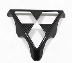 For Mitsubishi Eclipse Cross 2018 2019 2020 2021 2022  Car Front Grill Centre Logo Frame Central Panel Sequin Cover Trim Sticker juoda