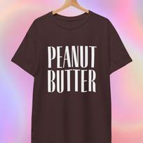 Peanut Butter T shirt: Minimalist Foodie Unisex Tee S white