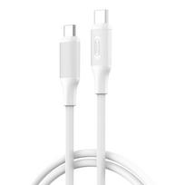 XO laidas NB-Q265B PD USB-C - USB-C 1,0m 60W, baltas