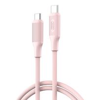 XO laidas NB-Q265B PD USB-C - USB-C 1,0m 60W, rožinis
