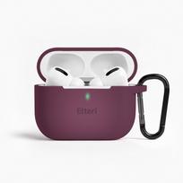 Etteri silikoninis dėklas, skirtas AirPods Pro 3, tamsios vyšninės spalvos