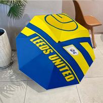 Leeds United Crest Design Umbrella - Automatic Open/Close, Compact 8-Rib Lightweight Umbrella Essential for outdoorPicnic Accessory Fan Gifts