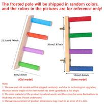 4/6/8 Step Bird Climbing Ladder Parrot Toy Ladder Bird Interaction Fun Climbing Toys Wooden Exercise Rack beige
