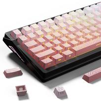 Side-Engraved Gradient Topographic Keycaps, Original Height 135 Layout Compatible gray