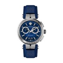 Versace moteriškas Aion Chronograph kvarcinis laikrodis 45mm VE1D01220 mėlyna