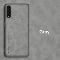 Luxury Leather Case For Samsung Galaxy A50 A70 A30S A50S A70S Back Cover Matte Silicone Shockproof Protection Phone Case Coque For Samsung A50 pilka spalva