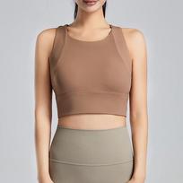 Women's High-Impact Sports Bra beige
