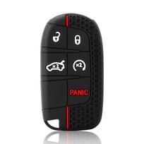 Silicone Car Key Cover Case For Jeep Renegade Compass Grand Cherokee For Chrysler 300C Wrangler Dodge Car Accessaries black