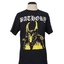 BATHORY Yellow Goat Photo L LARGE T-Shirt Black Mens Band Logo Unisex T-Shirt XXXL black