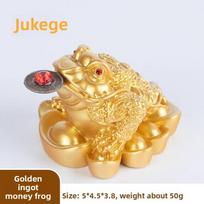 Lucky Golden Toad Ornament Three-legged Toad Home Decoration Gifts